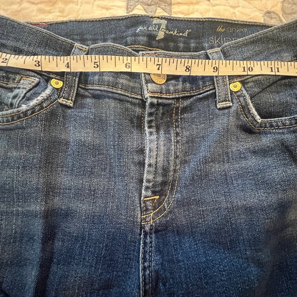 7 For All Mankind The Ankle Skinny Jeans Size 25 Made In The USA! - Picture 5 of 7